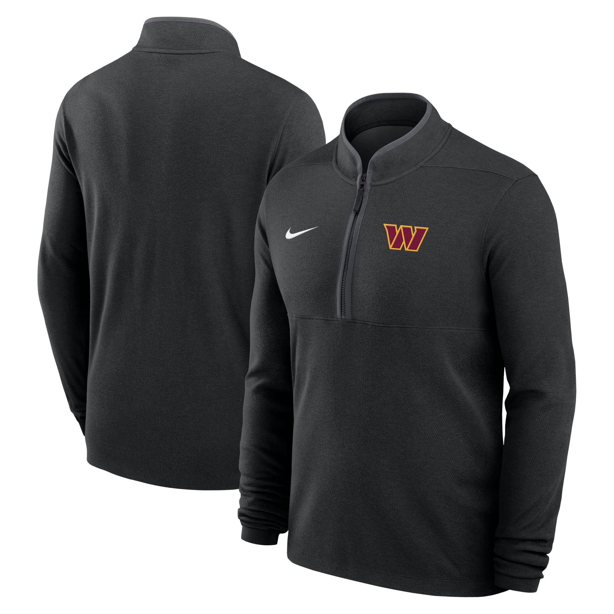 Men's Nike Black Washington Commanders Primetime Victory Dri-FIT Half-Zip Pullover